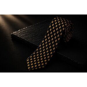 Stefano Ricci Silk Tie Mens Black Gold Medallion Geometric Made in Italy A Taghi